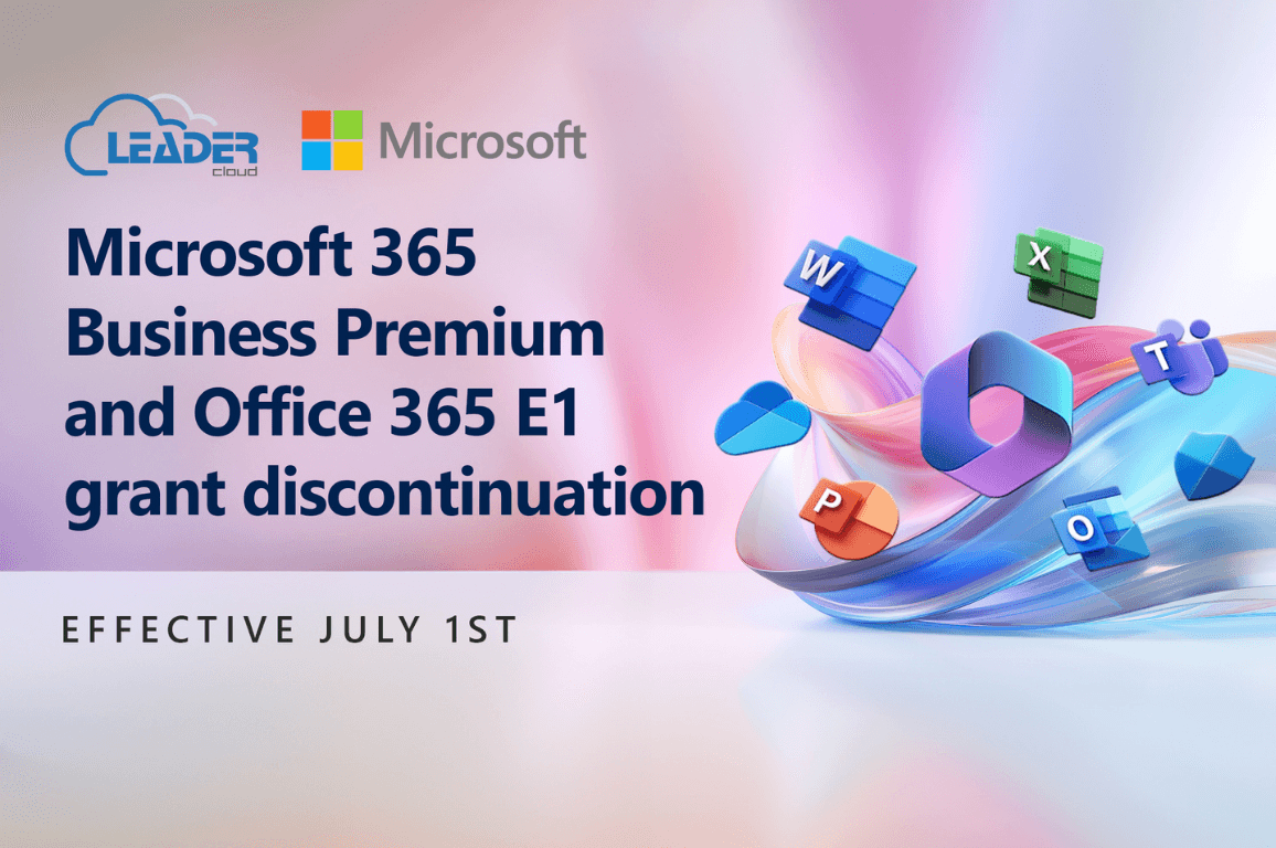 Microsoft 365 Business Premium and Office 365 E1 Grant Discontinuation