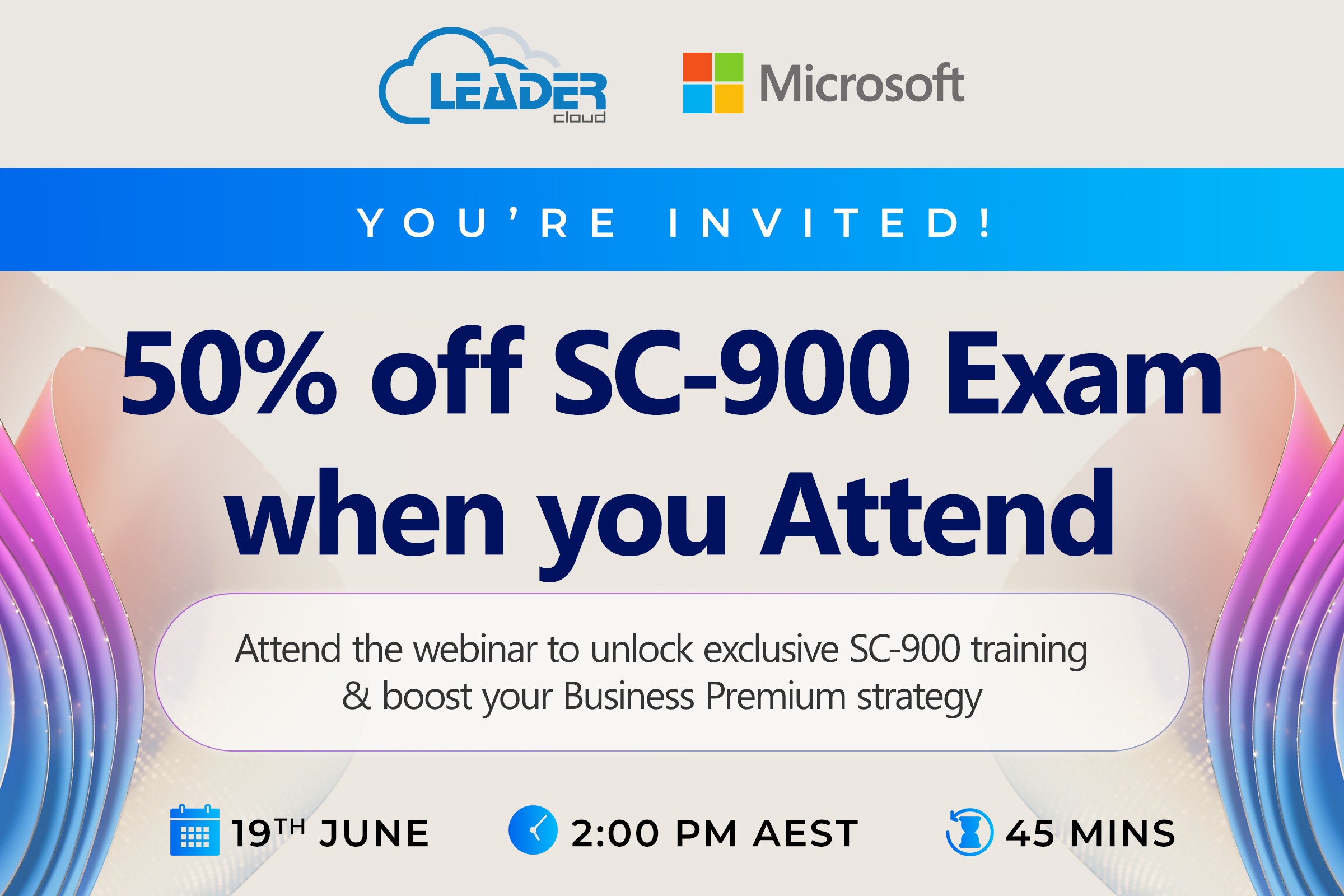 50% OFF SC-900 Exam When You Attend This Webinar
