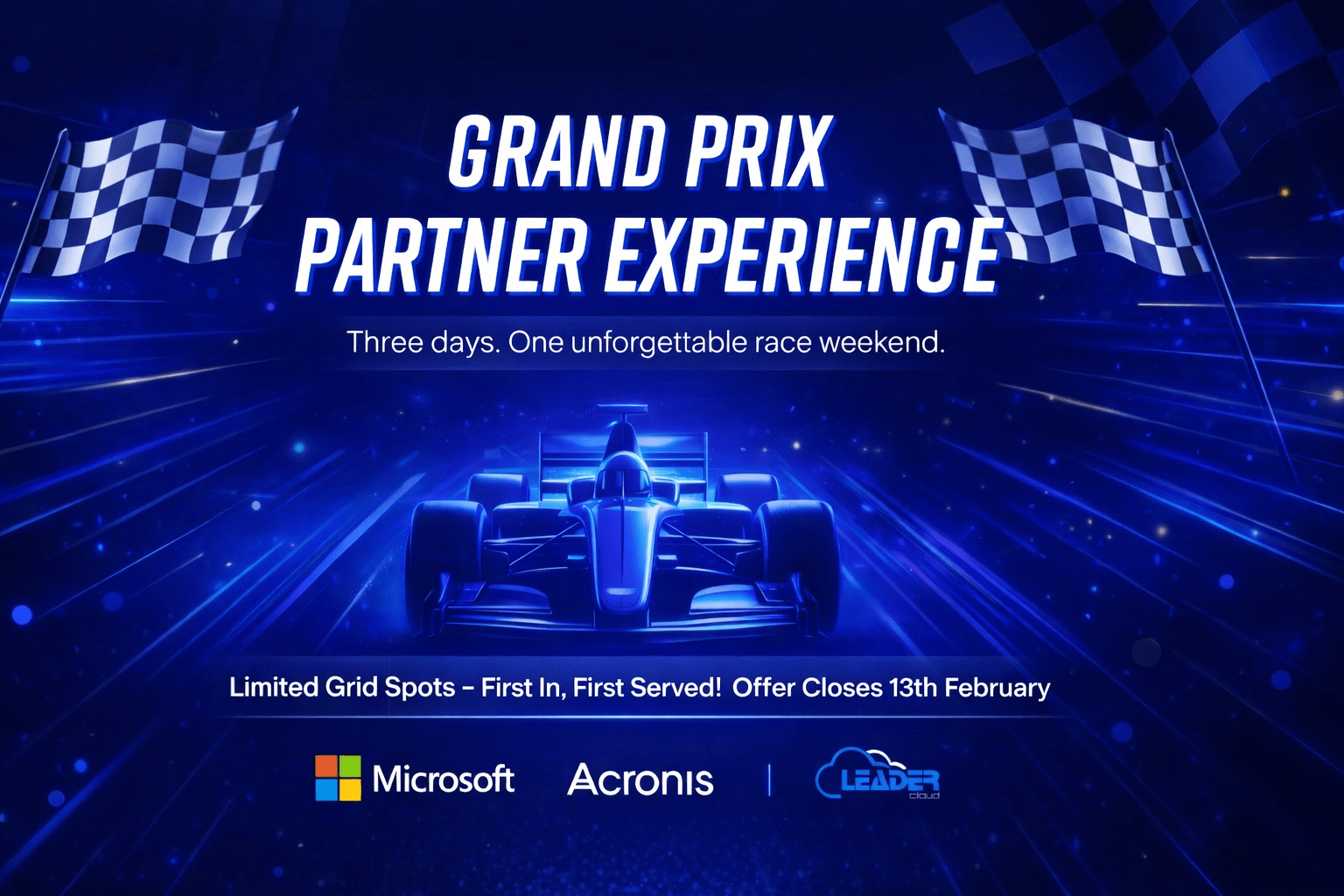 GRAND PRIX PARTNER EXPERIENCE – Three days. One unforgettable race weekend for top partners.